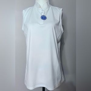 NWT Ralph Lauren White Wicking Sleeveless Shirt that goes with everything!!
